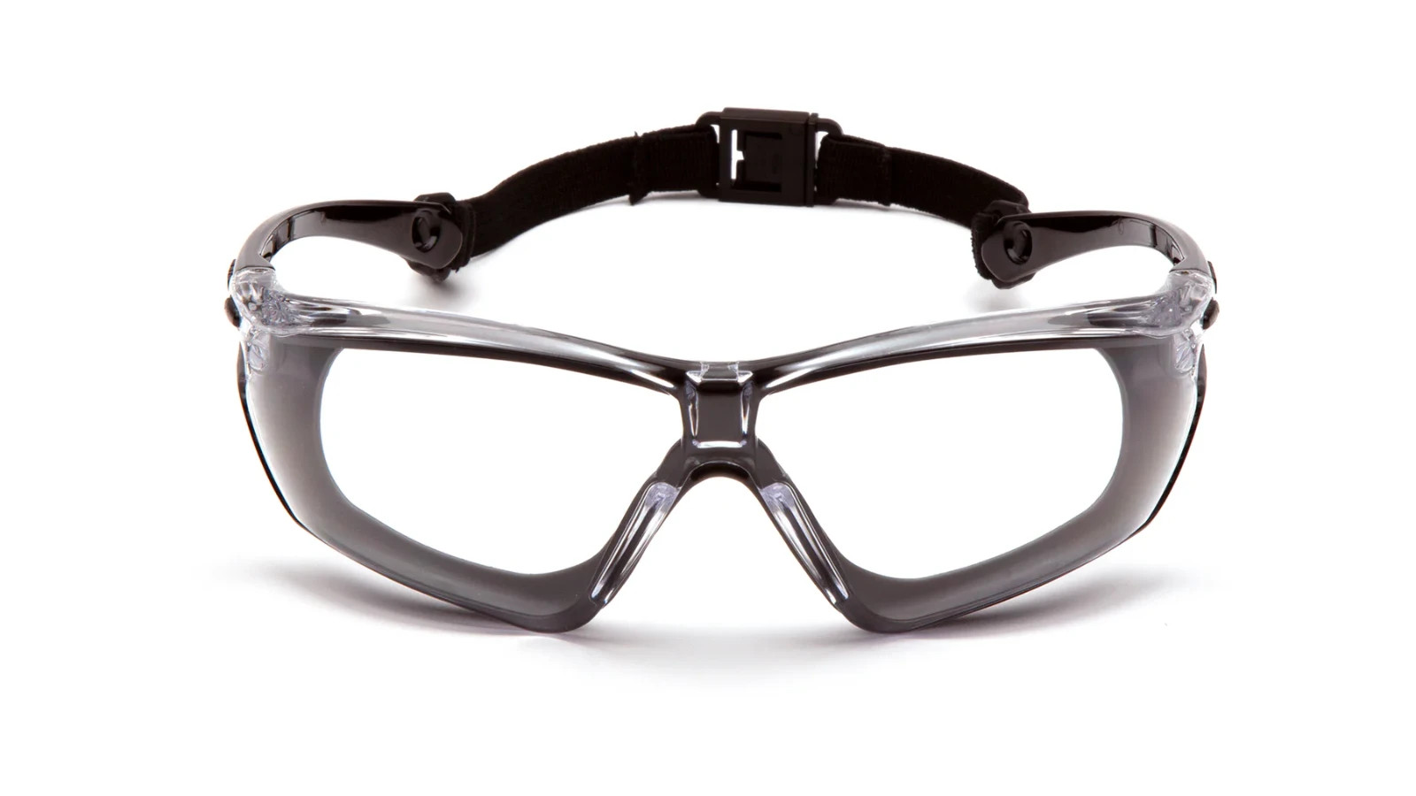 Pyramex Crossovr Safety Glass, Anti-Fog Lens w/ Rubber Gasket and Strap