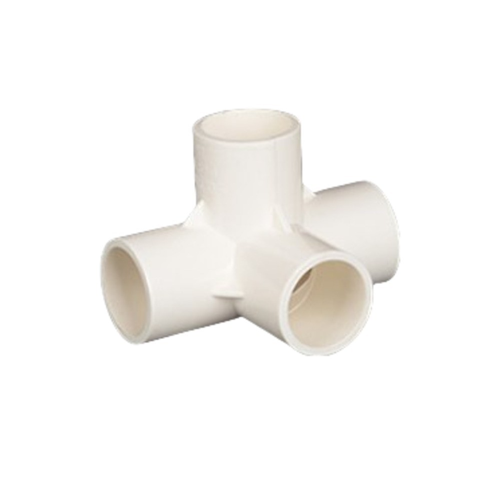 Furniture Grade Four Way PVC Pipe Fittings for For water Pipe DIY Projects