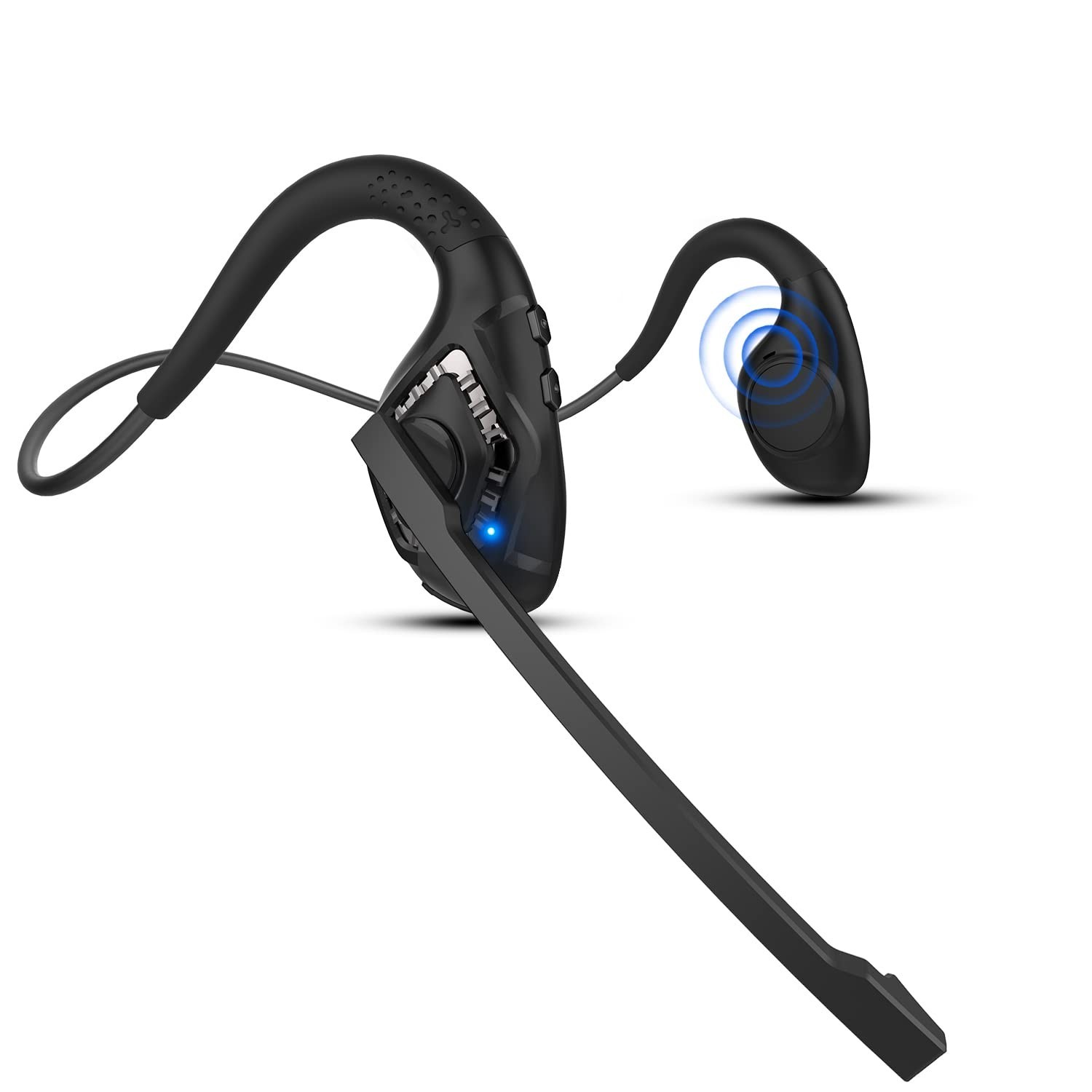 iDIGMALL Bluetooth 5.3 Headset with Microphone, Open Ear Headphones w/Noise C…