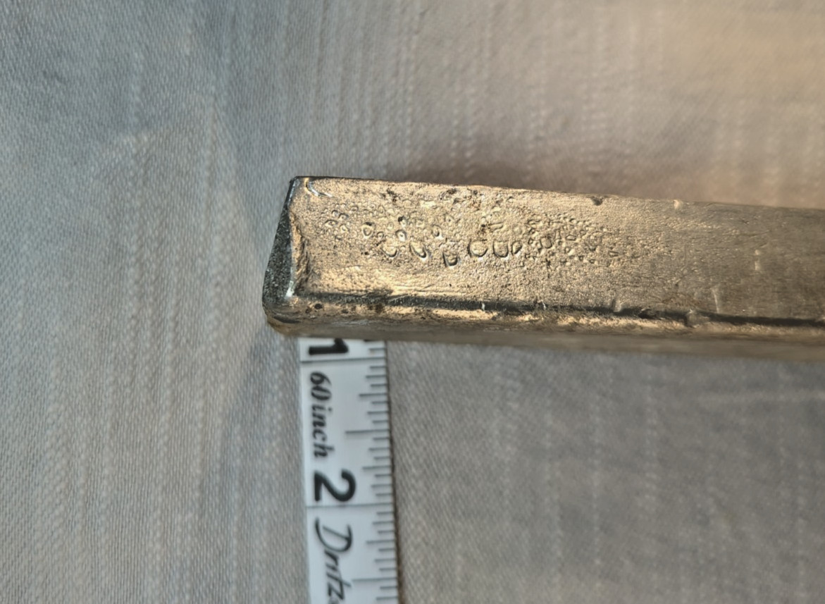 Vintage Kirkson Brand High Speed Nickel Babbitt Ingot 2.14 Lbs Salt Lake City Ut