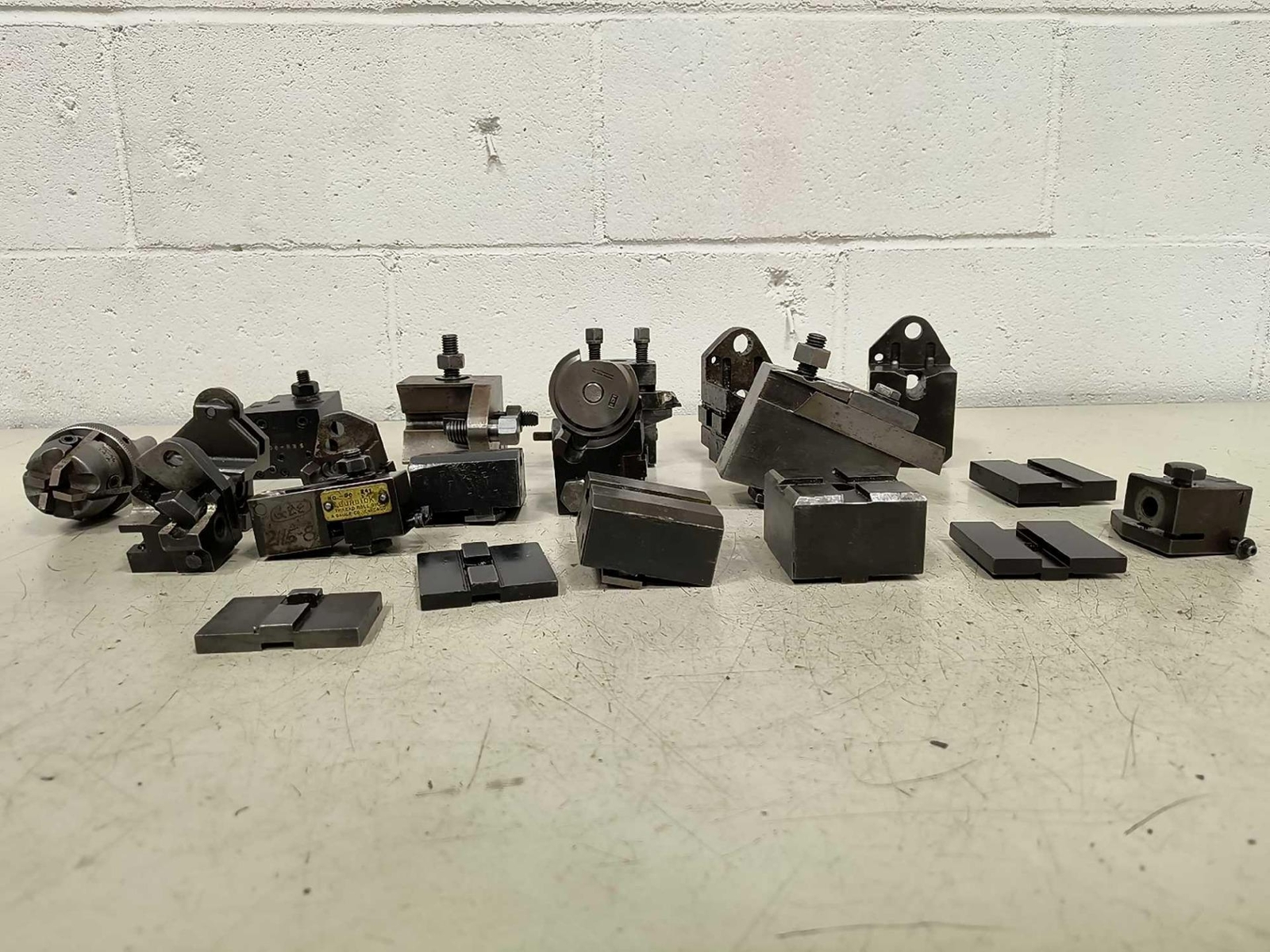 Pile of B&S & Somma Screw Machine Tool Holders Tool Post Circular Holders