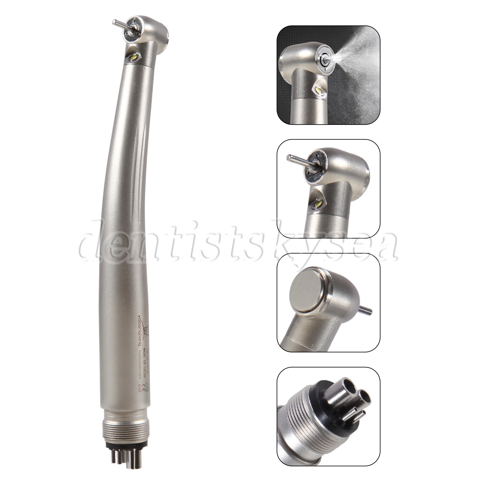 1/5/10 E-generator Dental LED Fiber Optic High Speed Handpiece 4H 3-Water Spray