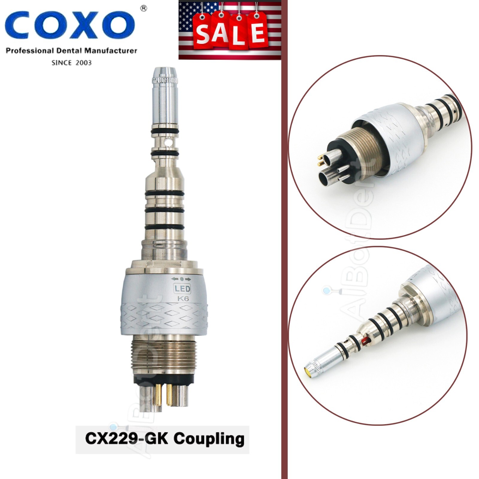BEING Dental 45 degree Surgical Handpiece Fiber Optic Turbine For KaVo MULTIflex