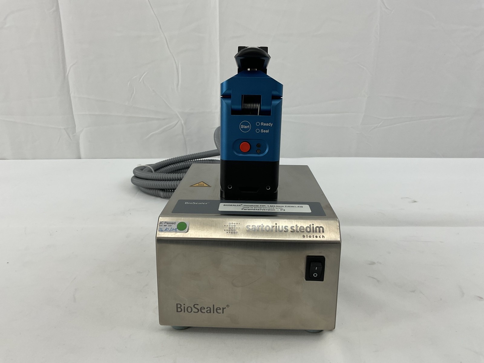 Sartorius Stedim 16361-P3 BioSealer Handheld Tube Sealer 1.6/2.4mm C-Flex TPE
