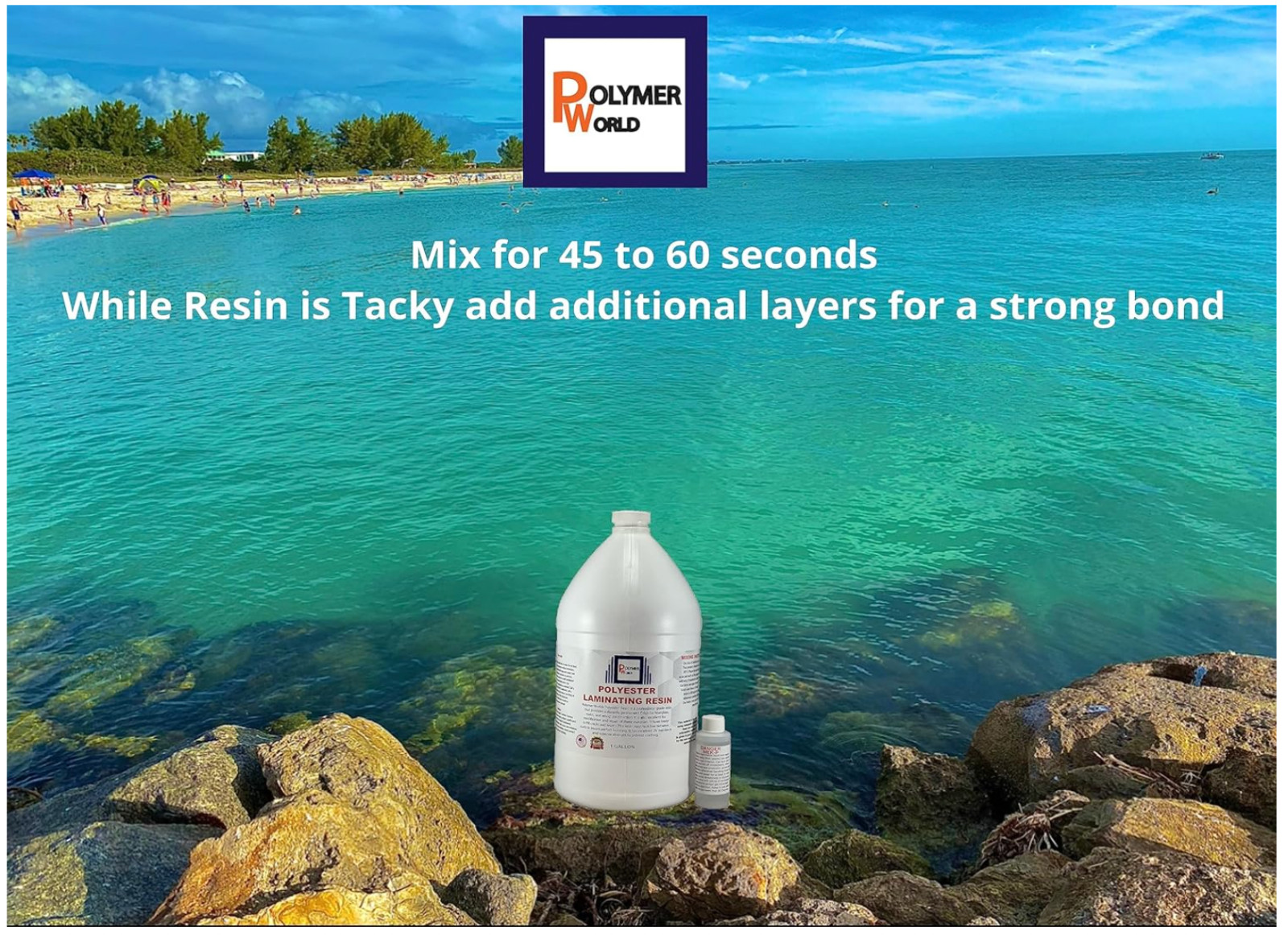 Fiberglass Repair Kit 1 Gal of Polyester Resin 1708x38x5 Yard Biaxial Cloth