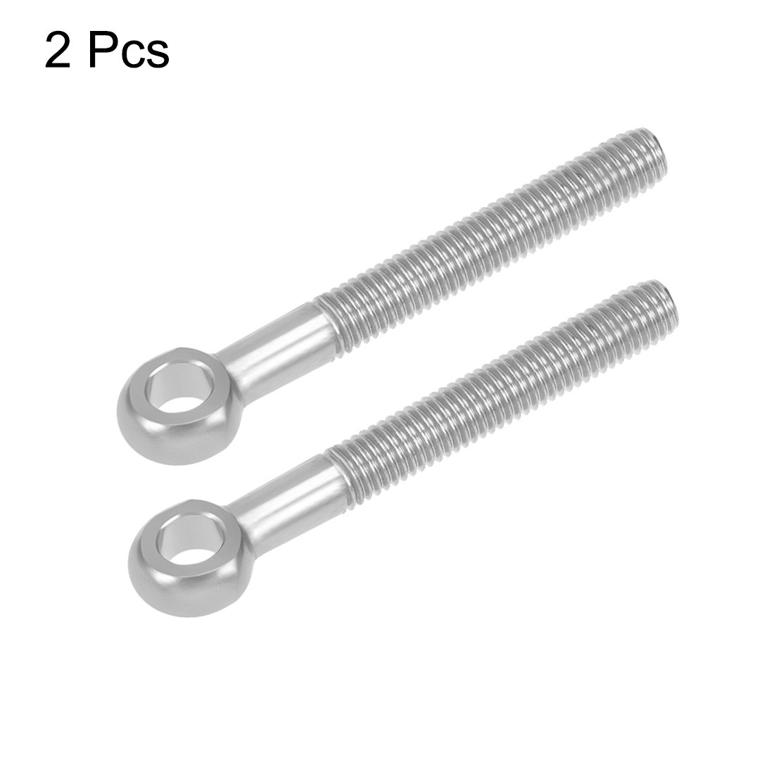 M10 x 80mm Machinery Shoulder Swing Lifting Eye Bolt Metric Thread 2pcs