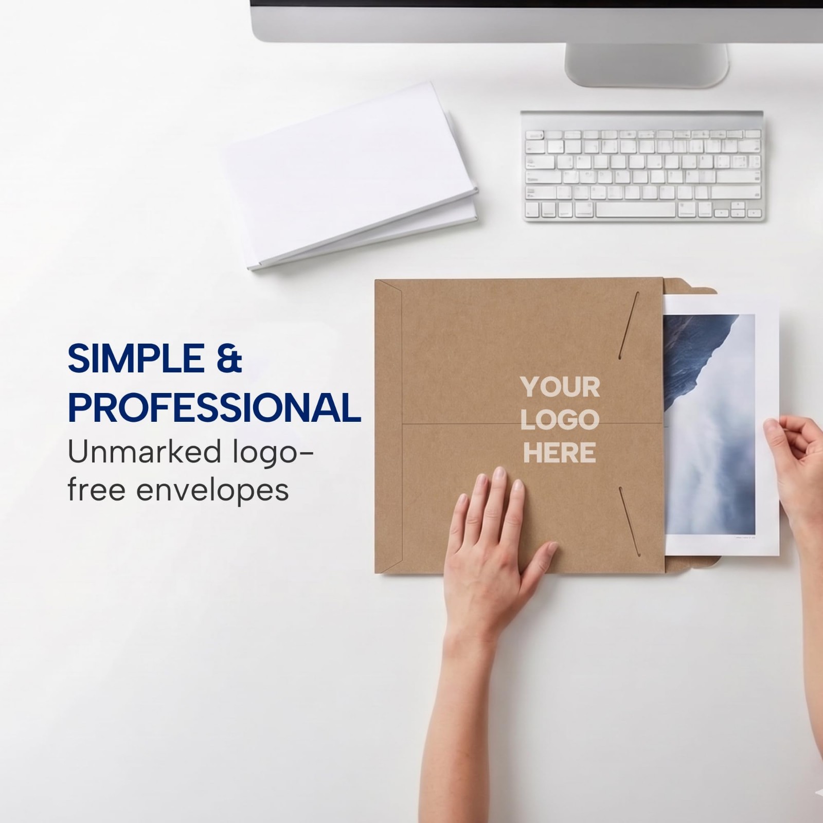 Rigid Mailers 12″ x 15″ (100-Pack) – Kraft Envelopes for Photos, Documents, Artw
