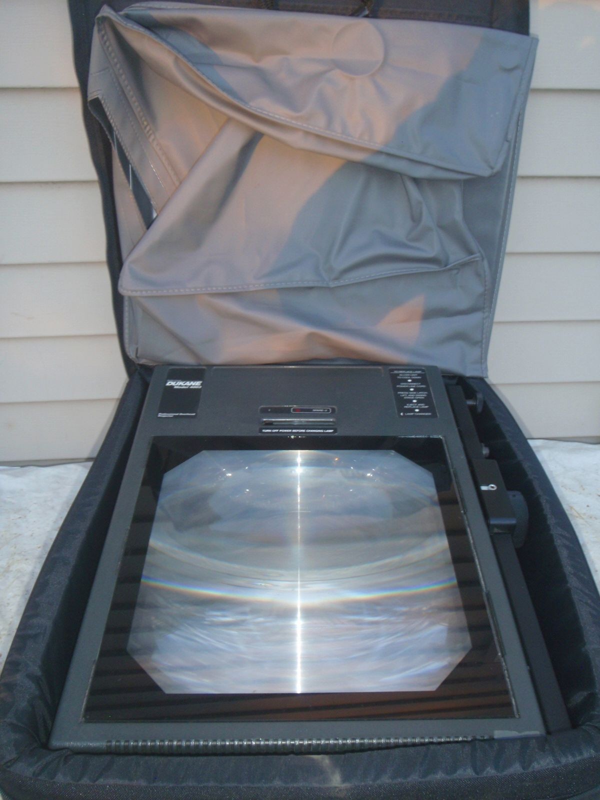 Dukane 4003 Professional Overhead Projector w Cover & Padded Case