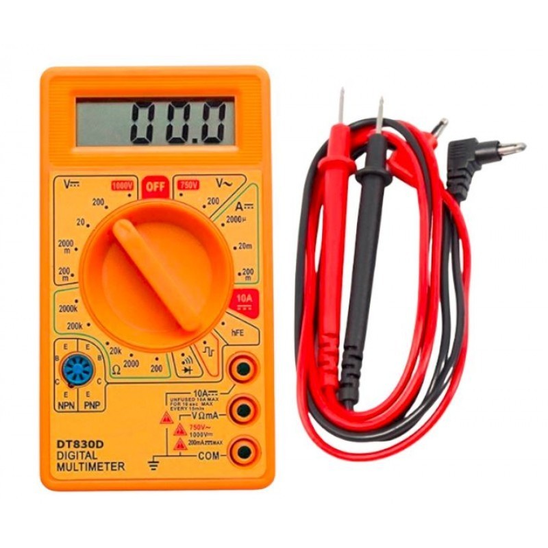 DT830D – 1000V DC/750V AC Digital Multimeter
