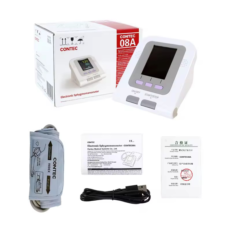 CONTEC08A Digital Blood Pressure Monitor NIBP SPO2 Adult Electronic BP Machine