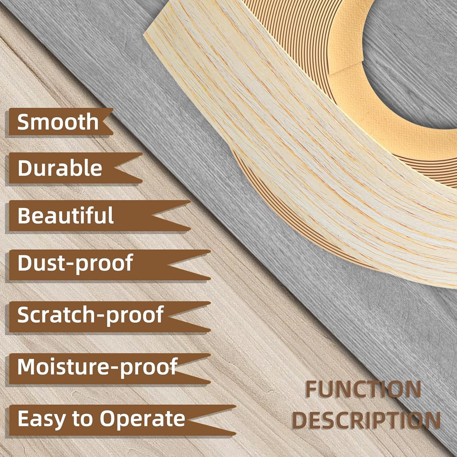 High-Quality 3/4″ x 25ft Oak Edge Banding – Versatile Solution for DIY Projects