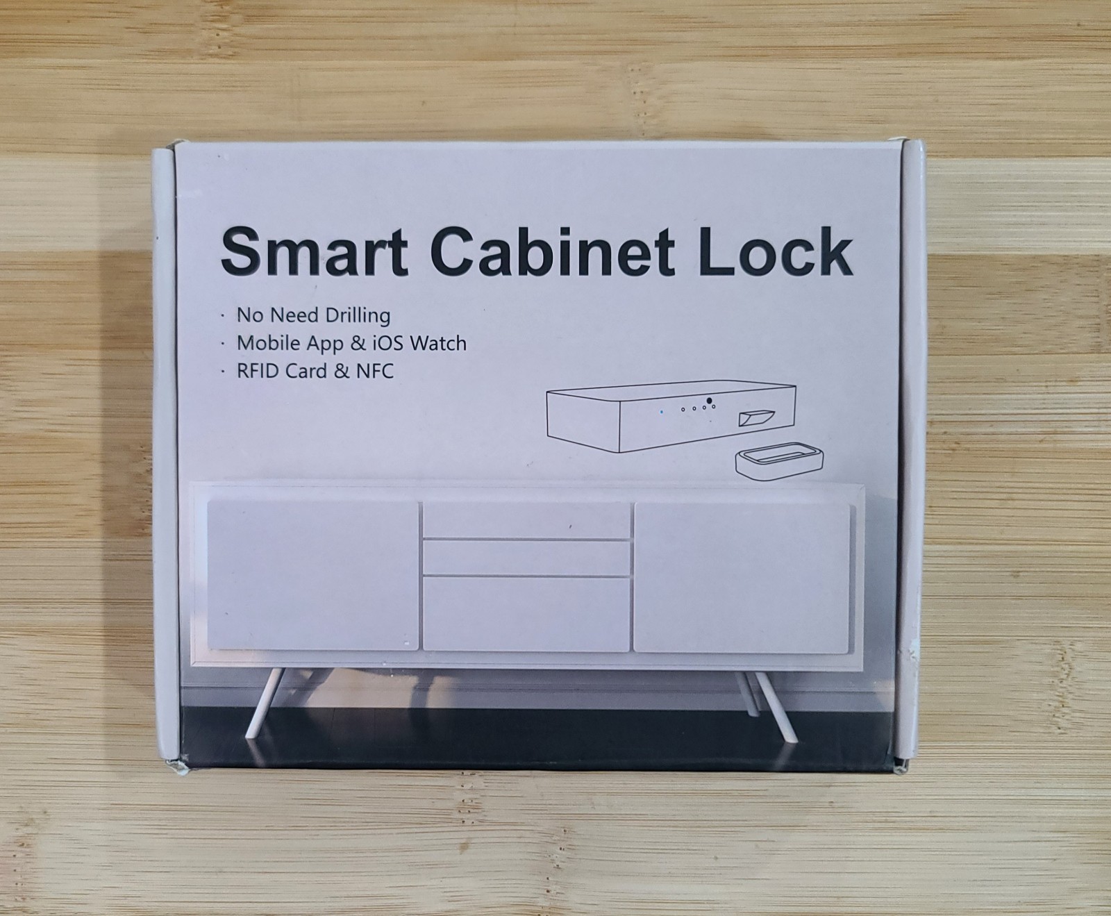 Smart Cabinet Lock, Hidden No Drill Adhesive Magnetic Baby Proofing Child Proof