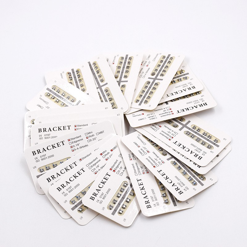 1-100Pack Dental Orthodontic Brackets Braces Roth/MBT/Edgewise 25 Size to Choice
