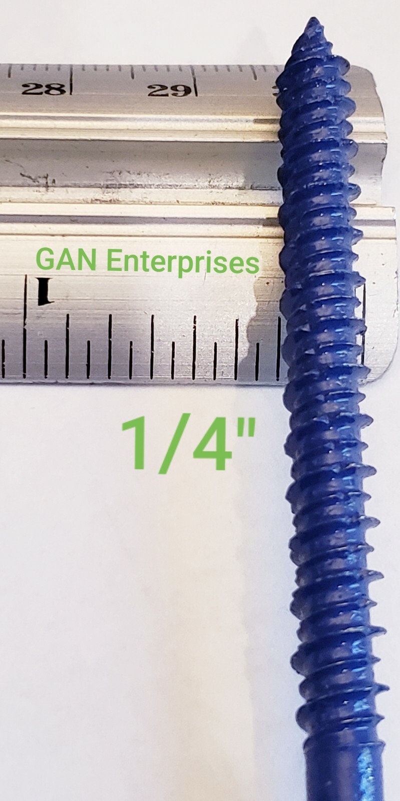 Concrete Masonry HEX Head 1/4x 1-1/4″ to 6″ Anchor Screw, Blue,Tapcon, Bulk