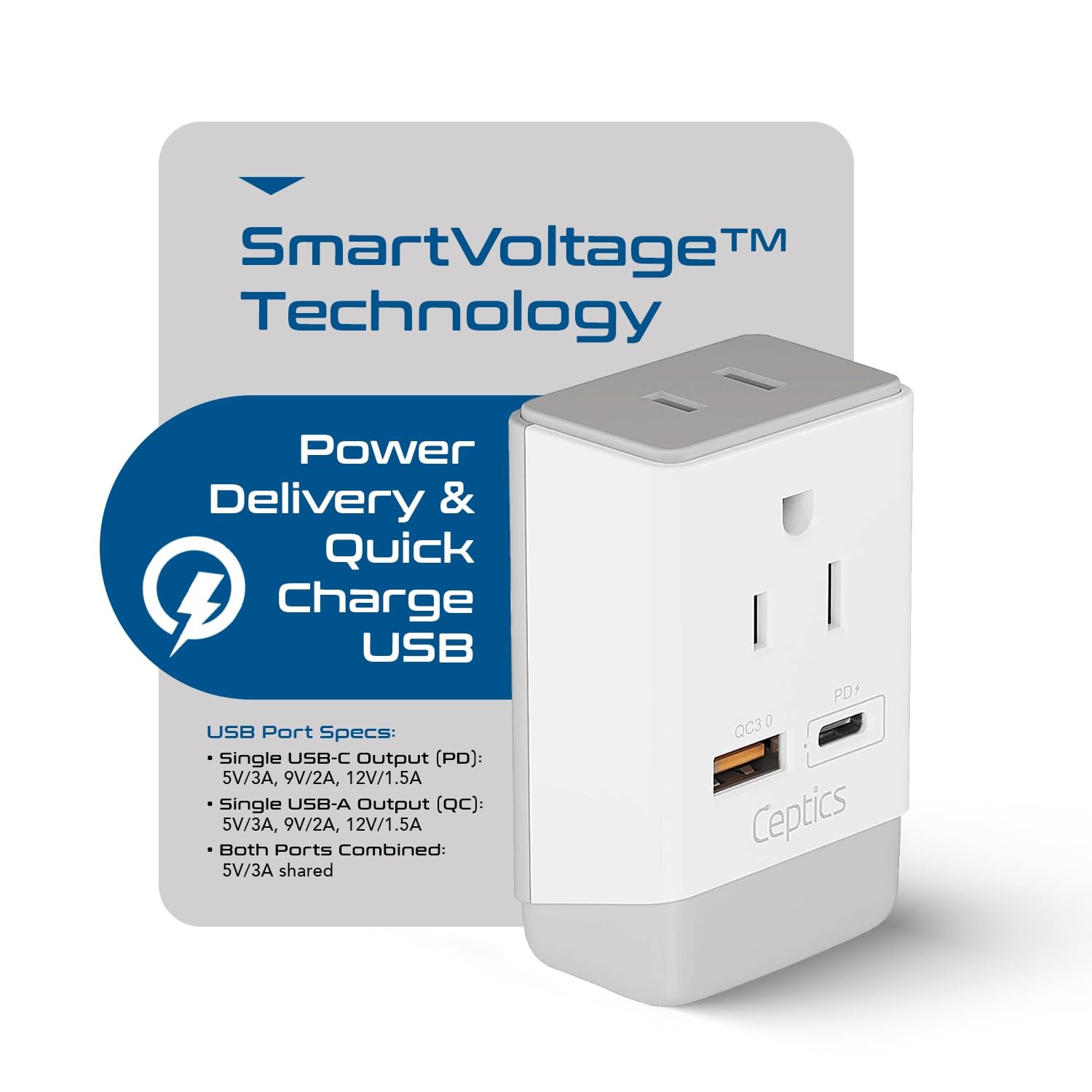 UK Ireland Hong Kong Plug Adapter, International Power Plug with USB & USB-C …