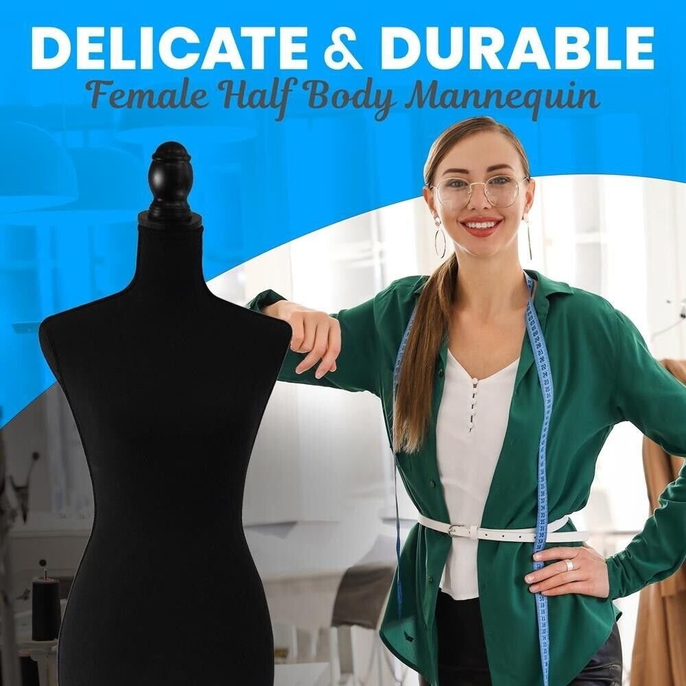 SereneLife Female Dress Form Mannequin Torso Display Mannequin Body, Adjustable