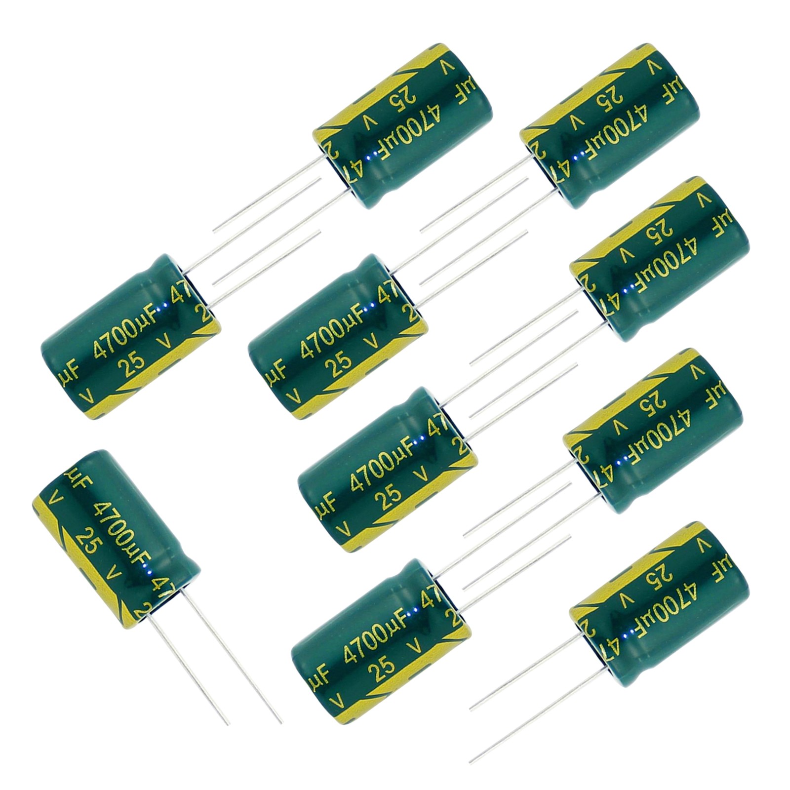 10Pcs 25V Capacitors Electrolytic Low ESR 105°C 16mm x 26mm 1uF to 22000uF