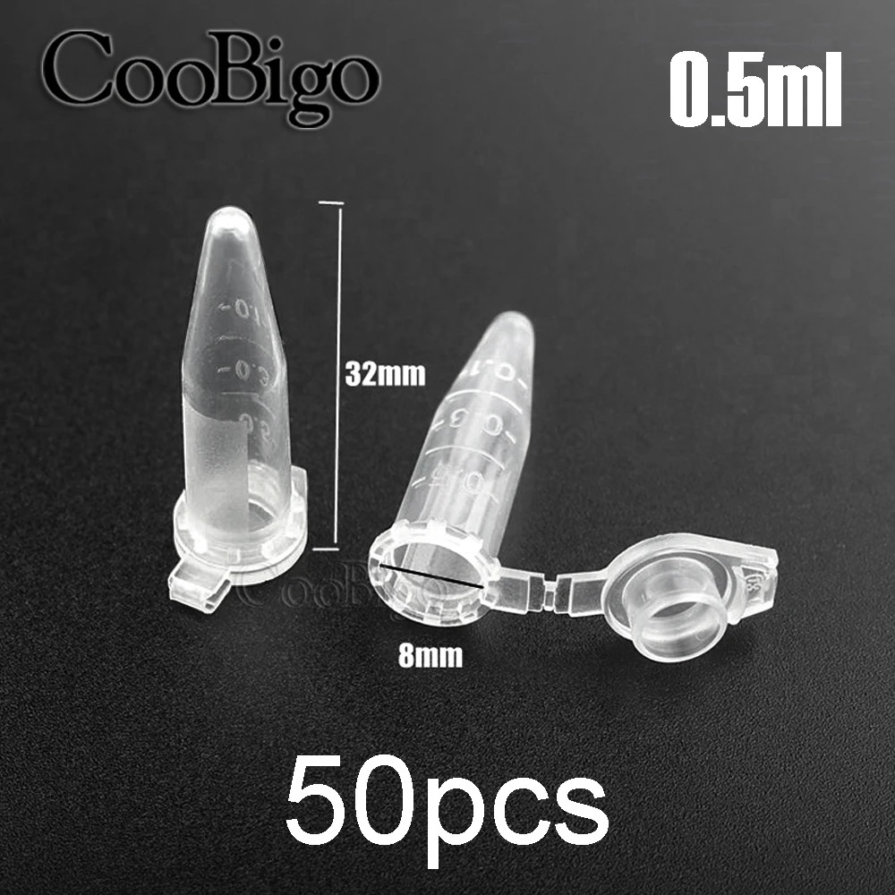 0.2-10ML Plastic Garden Seed Storage Bottles Centrifuge Tube Container with Cap