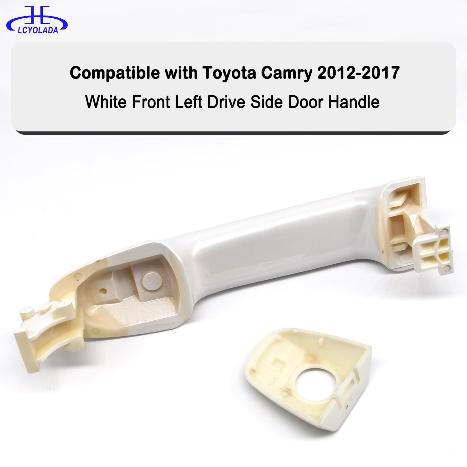 Front Left Driver Side Exterior Door Handle for Toyota Camry 2012-2017 White