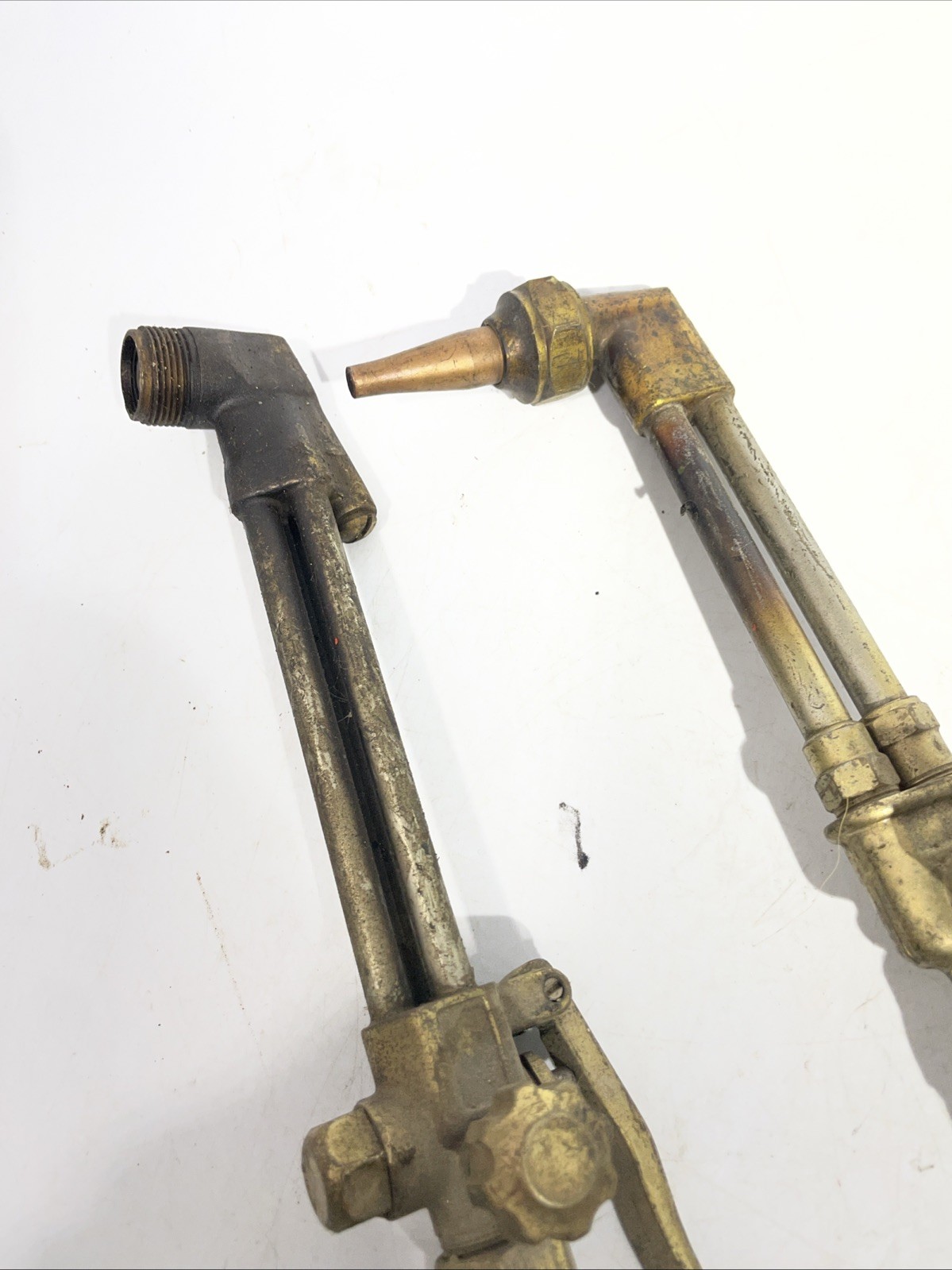 Lot Of 2 Cutting Torch-USED 18” Long And 17” Unknown Brand Old Well Made Parts
