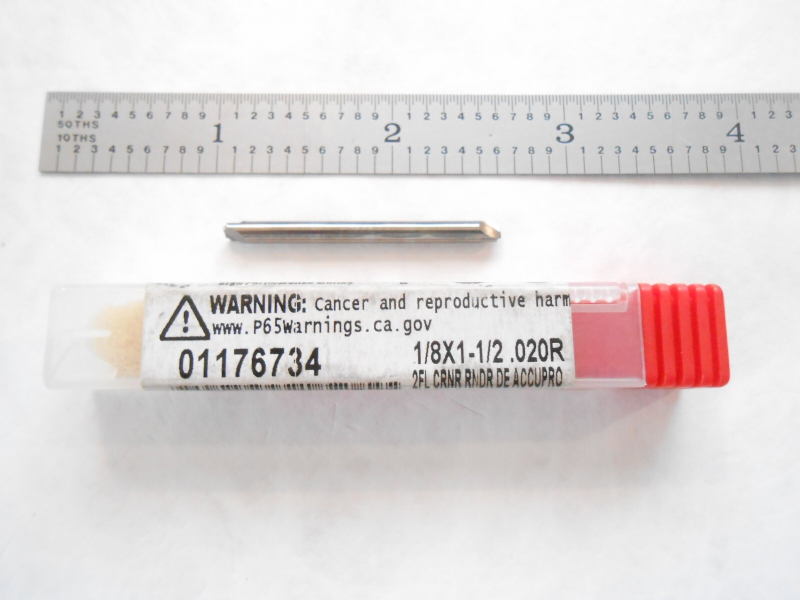 NEW ACCUPRO USA .020″ RADIUS X 1-1/2″ L 2FL D.E. CARBIDE CORNER ROUNDING ENDMILL