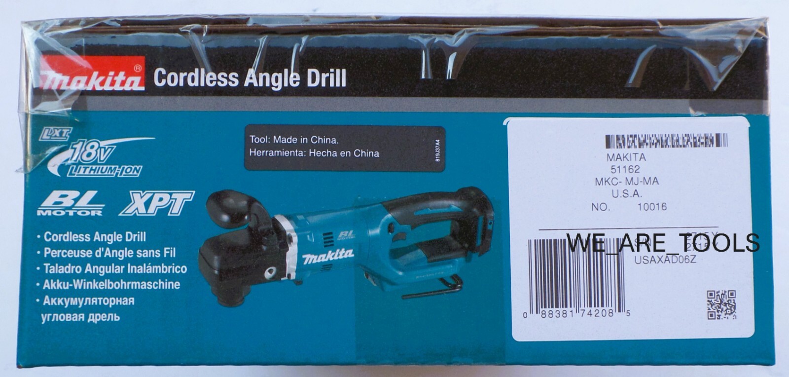 New IN BOX Makita XAD06Z 18V Brushless Cordless 7/16″ Hex Right Angle Drill