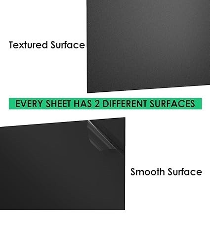 ABS Plastic Sheet 1/16 Inch Thick – 16″ X 12″, 2 Pack Black Plastic Sheet Rigid