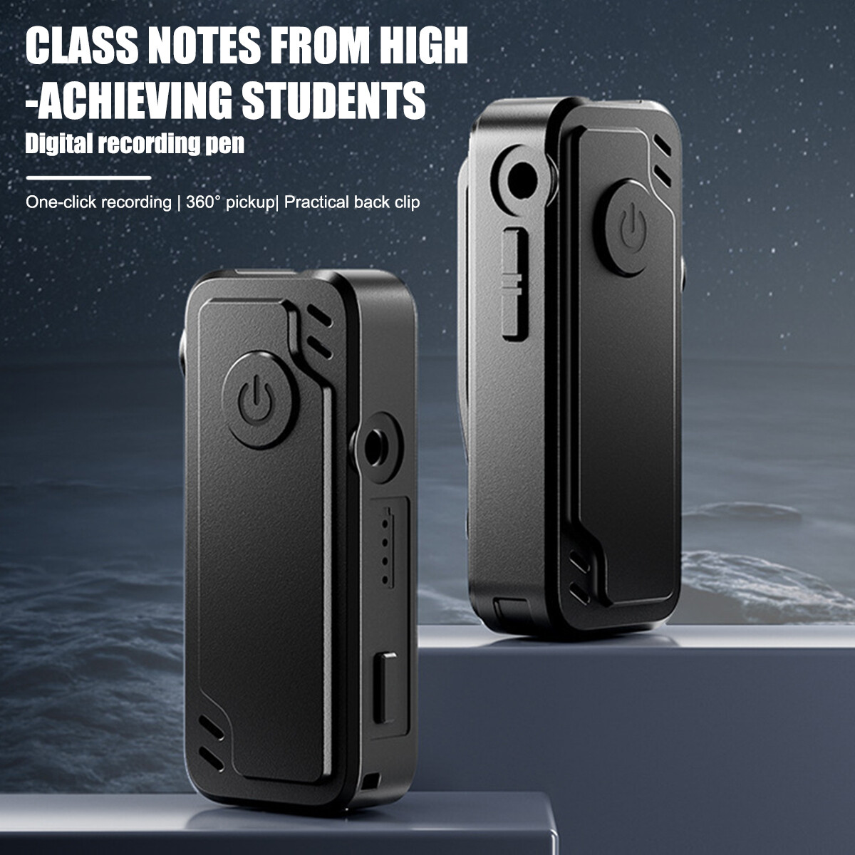 MP3 Digital Hidden Voice Recorder Spy Mini Clip-On Audio Activated Dictaphone US