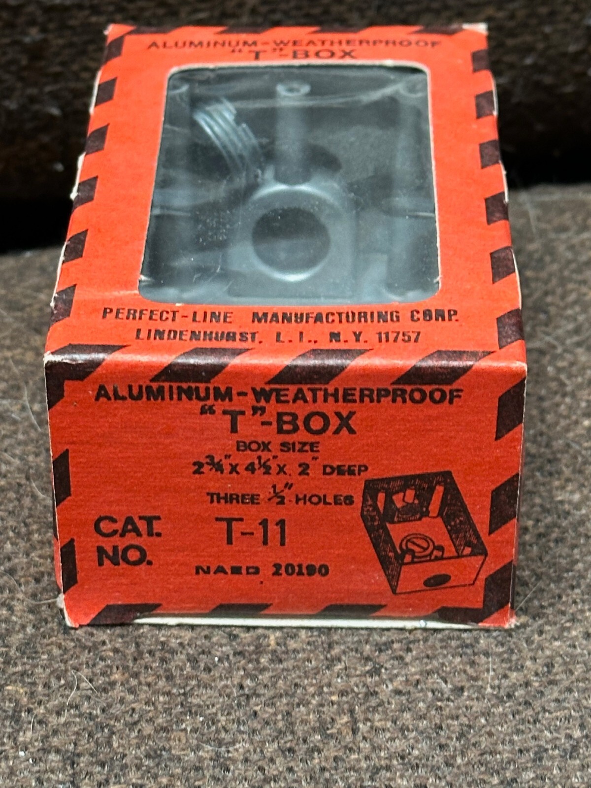 2.75 x 4.5 x 2 OUTDOOR Weatherproof Receptacle T BOX Aluminum & Cover T11 WR81C