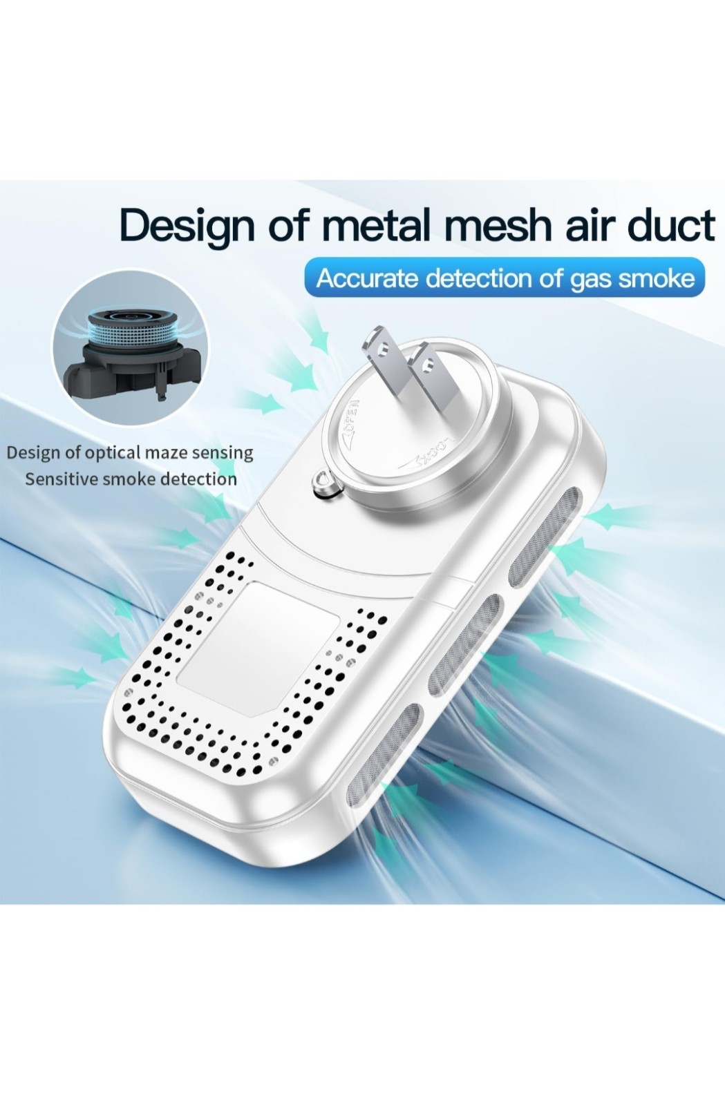 Gedsffati HD11-CGS Combined Smoke Combustible Gas And Carbon Monoxide Alarm