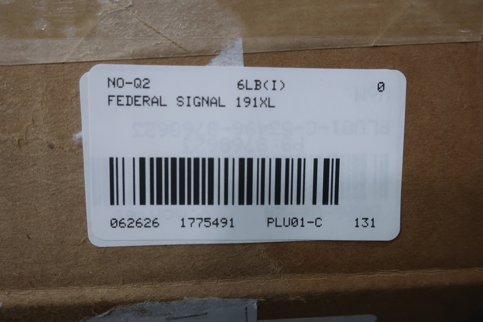 Federal Signal 191XL-024R Red Hazardous Location Warning Light 24v-ac
