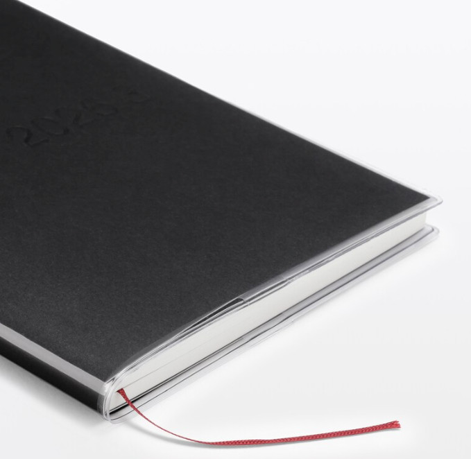Muji 2026 Vertical Monthly Weekly Planner 2026. 03 – 2027. 04 Black B6 or A5