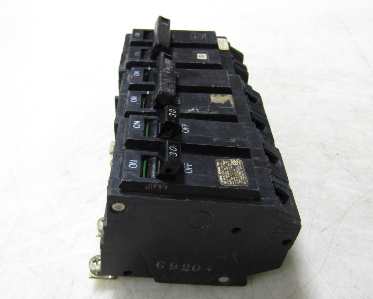 🙌 3) GE 30 AMP CIRCUIT BREAKER 120/240 VAC 2 POLE THQB2130 LOT OF 3