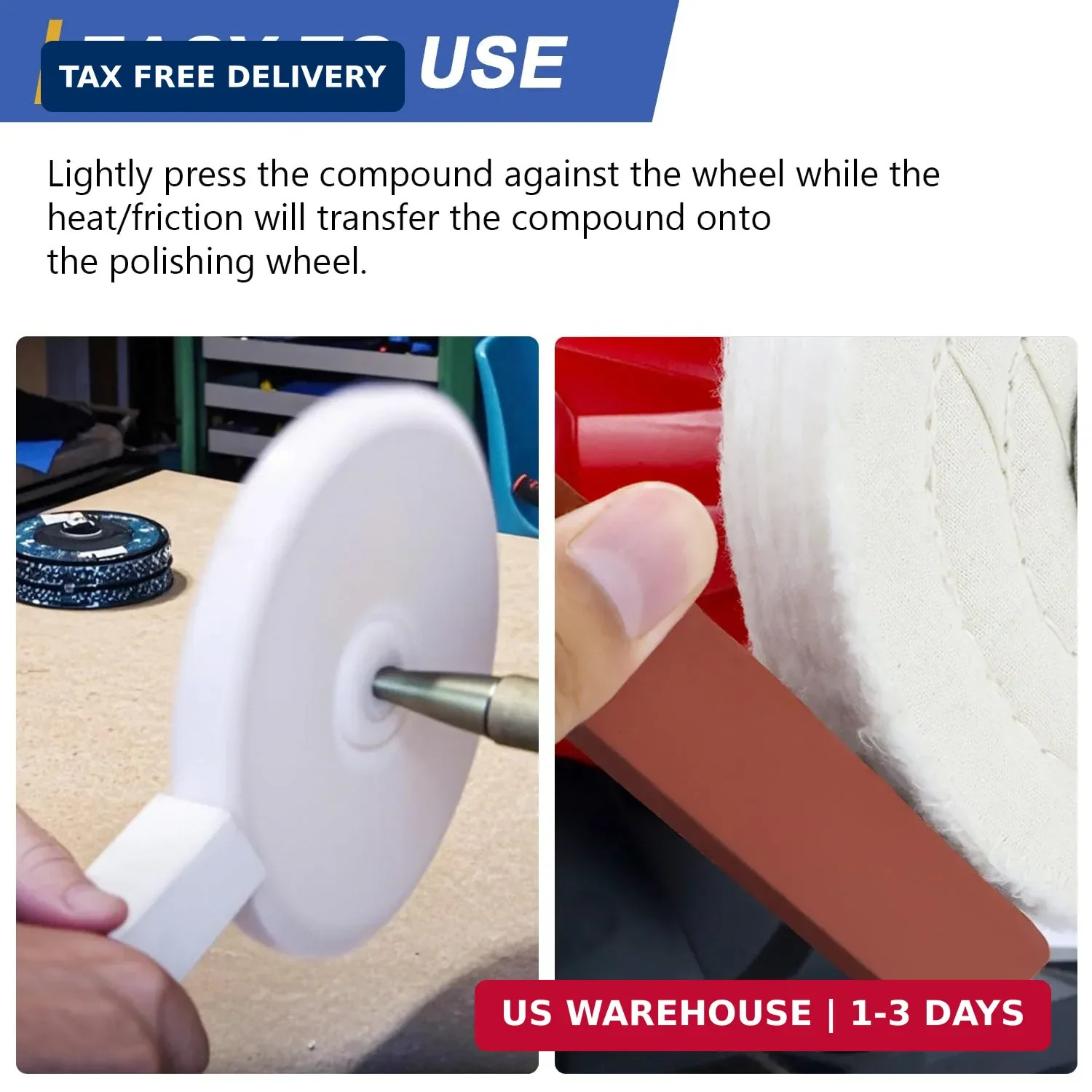 Buffing Polishing Cutting Compounds 3 lbs.Kit Polishing Rouge Bars for Buffing p