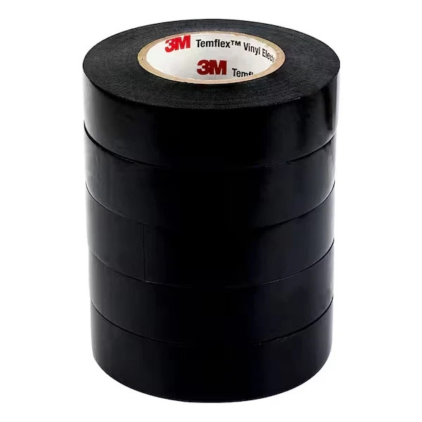 Temflex 3/4 In X 60 Ft 1700 Electrical Tape Black (5-Pack)