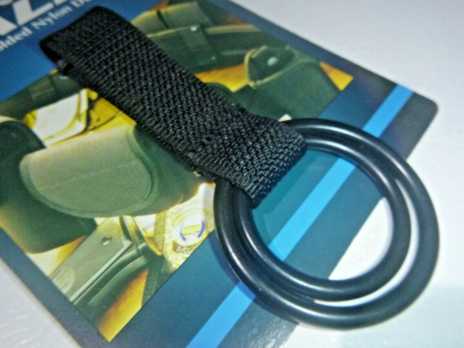 NEW Galls NP190 Black Molded Nylon Double Ring Flashlight Holder 1.5″ & 2″