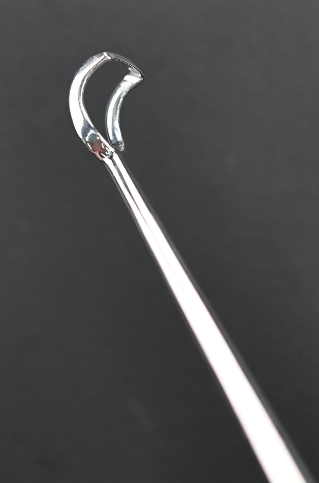 Jarit 430-145 Barnhill Adenoid Curette, Size 0, Curved, 10.5 mm Tip/Jaw, 216 mm