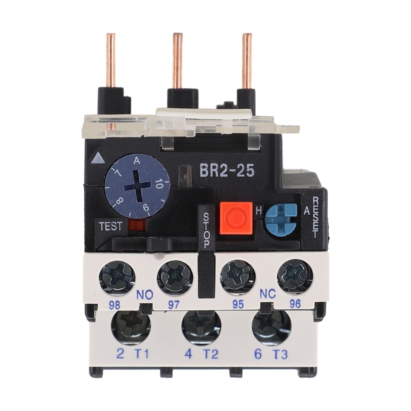 New Practical Motor Relay Thermal Overload 0.1-25Amp With Indicator Light