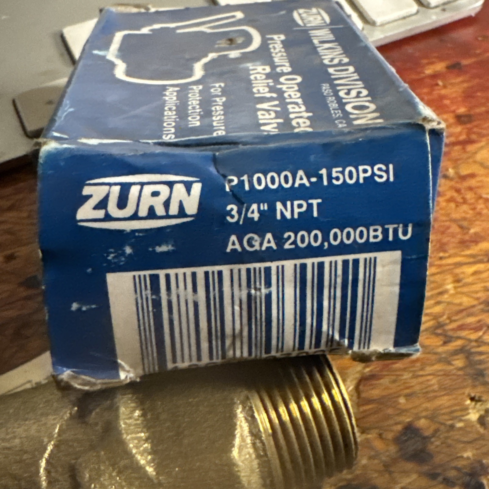 Wilkins Zurn Pressure Operated Relief Valve P1000A-150PSI 3/4” Ca shipping OEM