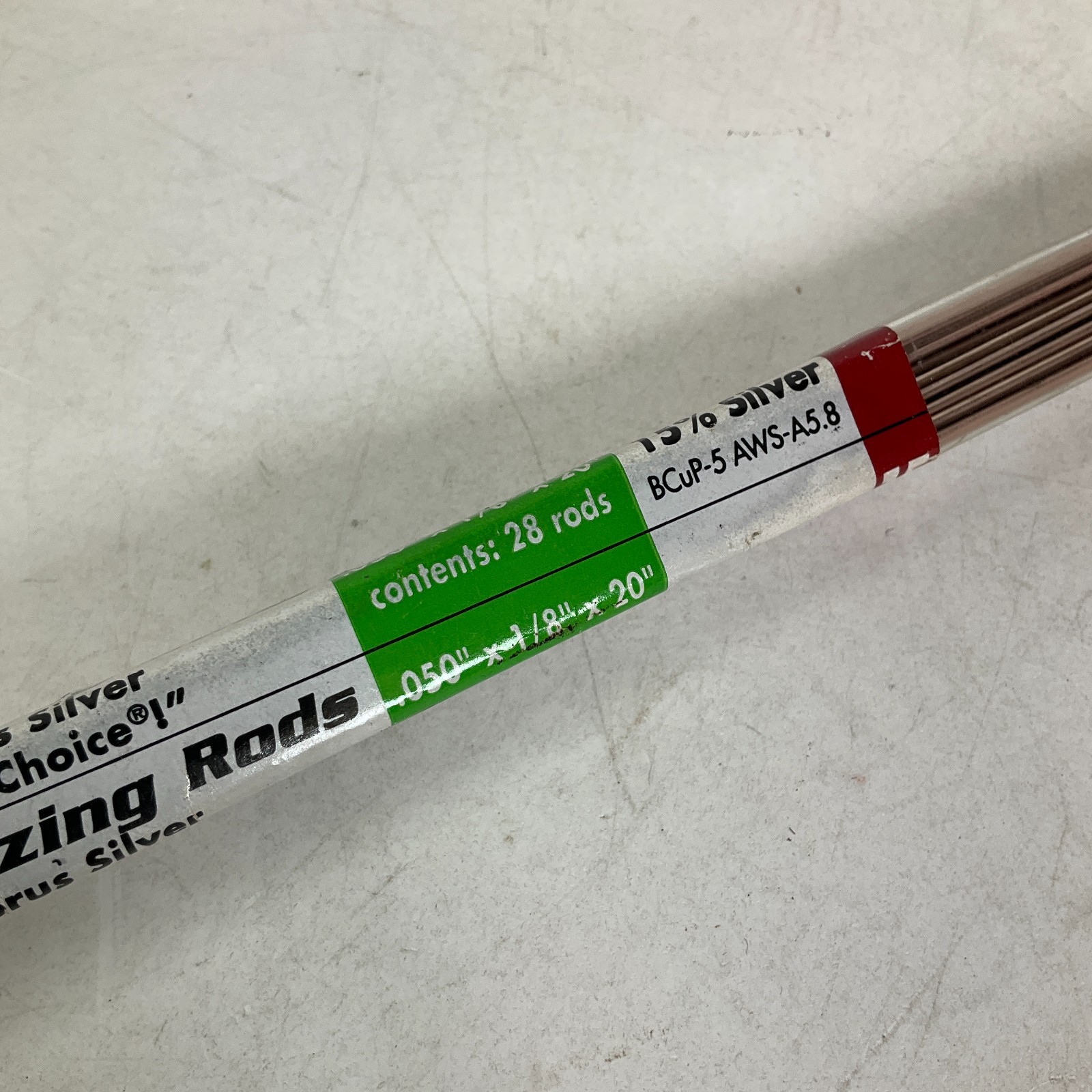 Taracorp Taramet Brazing Rods 15% Silver Copper Phos .050″ x 1/8″ x 20″ QTY 28