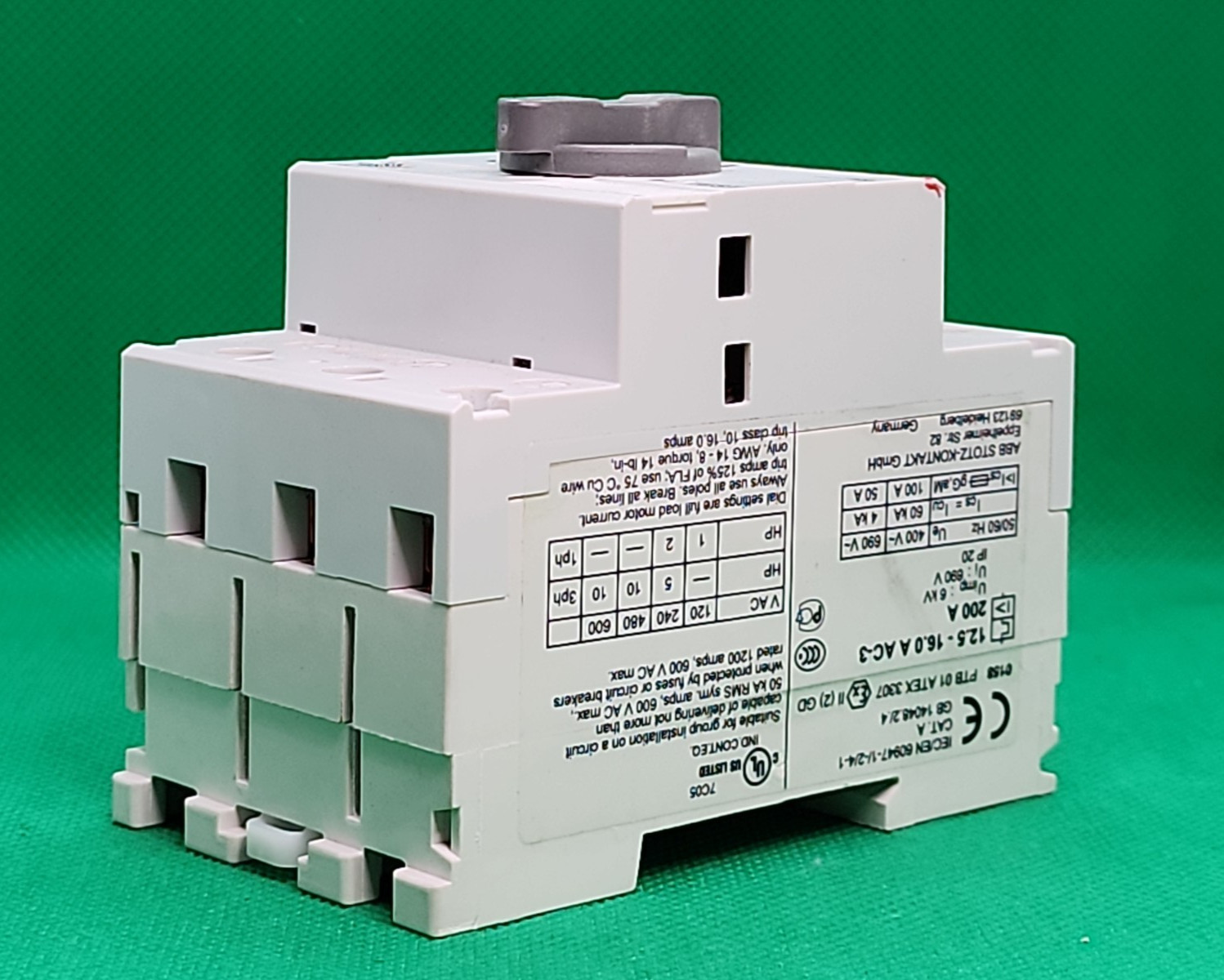 ABB MS325-16.0 Electromechanical Manual Motor Starter [1ES2-2]