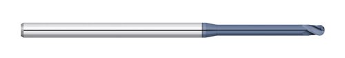 Kodiak 0.100 Ball Carbide End Mill, 4 Flute, 0.150 LOC, 1.200 Reach, ALTIN