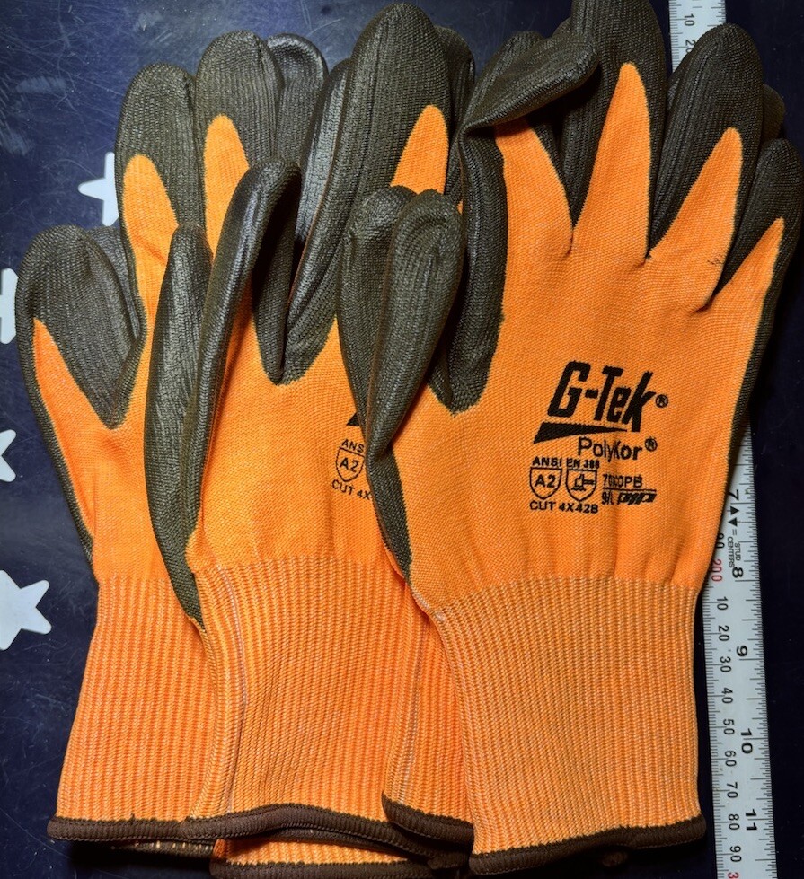 3 Pair PIP G-Tek PolyKor 703COPB Size: 9/L Cut Resistant Work Gloves 3 Pair