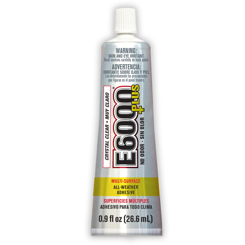3 E6000 PLUS No Odor All-Weather Adhesive 0.9 oz. Waterproof UV resistant 570110
