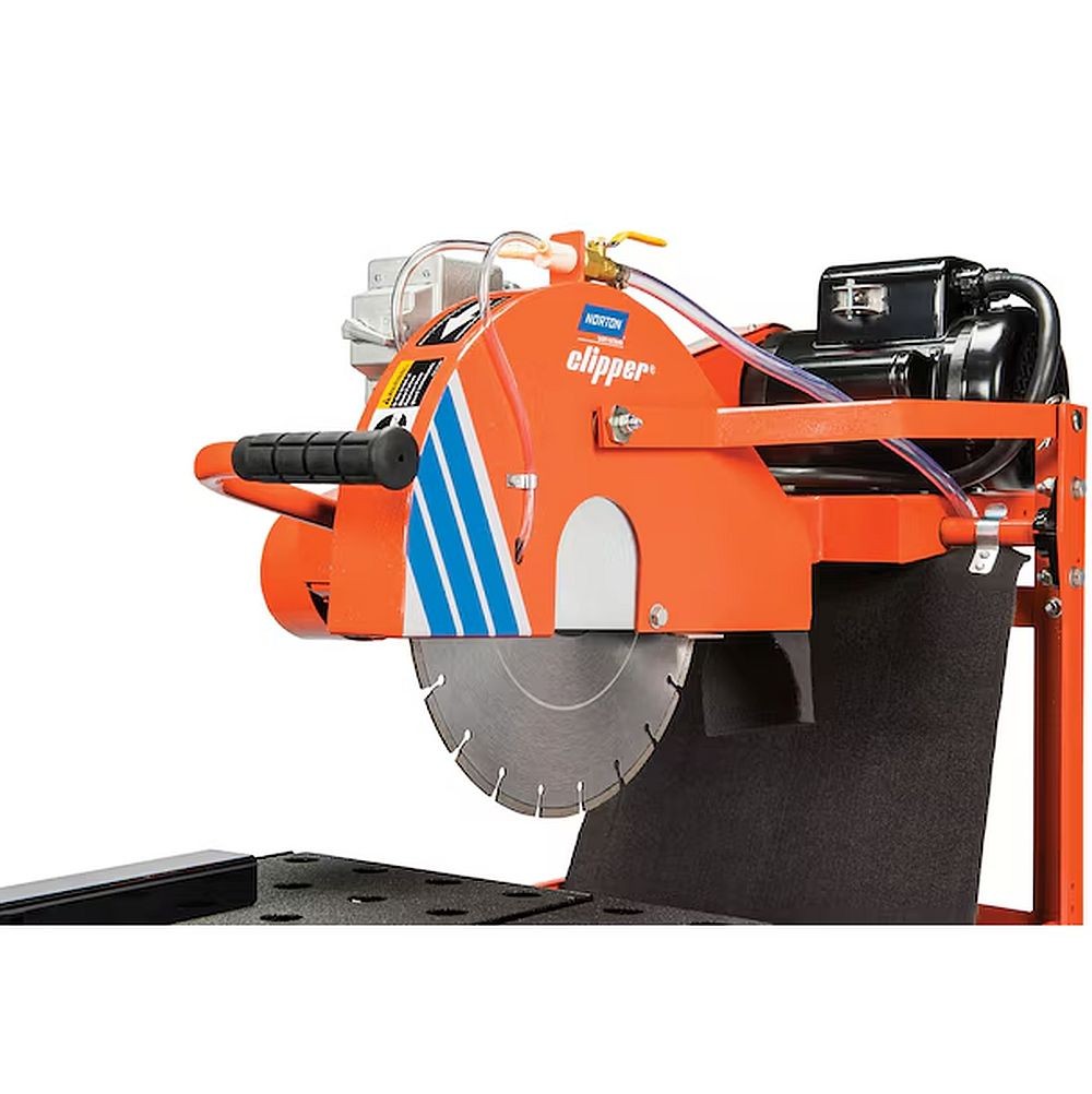 Norton Clipper BBC207 Blockbuster 14″ Brick & Block Saw w/ Baldor Motor & Stand