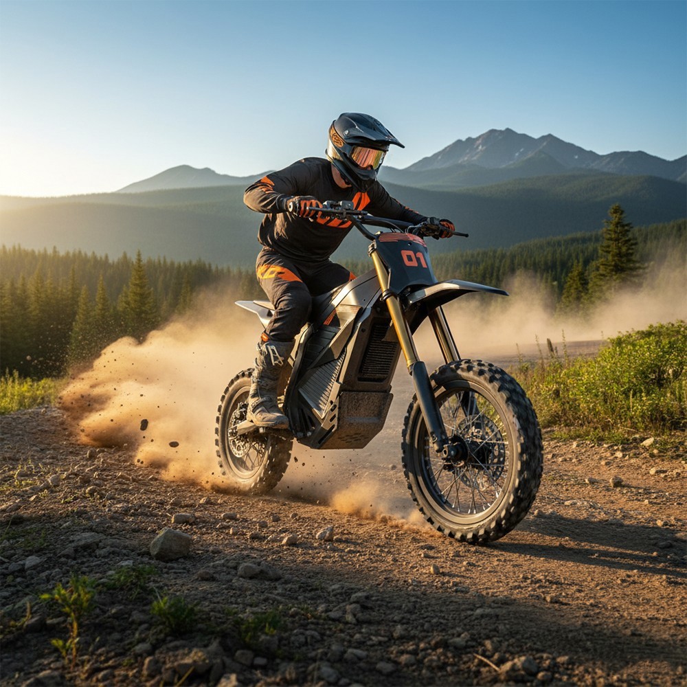 Adult Electric Dirt Bike Peak 6000W 60V/30AH 50MPH Off-Road Motorcycle E-Bike