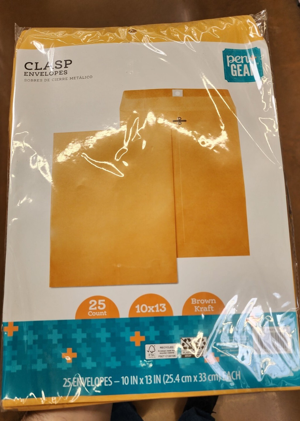 Pen+Gear 10in X 13in Clasp Envelope 25ct