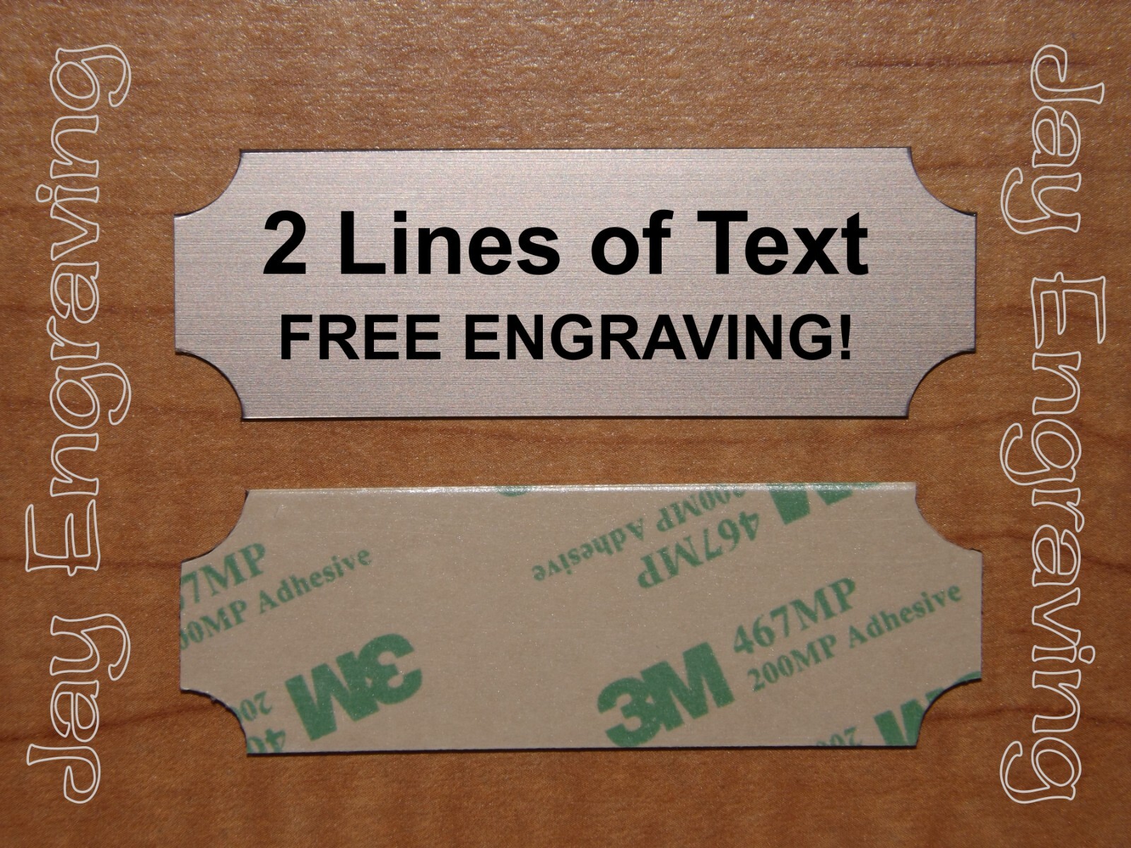 Custom Engraved 1×3 Brushed Finish Sign Plate ~ Plaque Gold Silver Copper Bronze