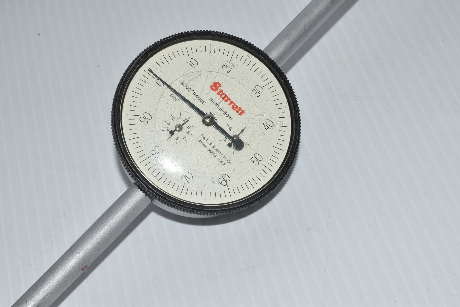 Starrett 655-5041 Dial Indicator 5.000″ Range, 0-100, .001″ Grads (BGH89)
