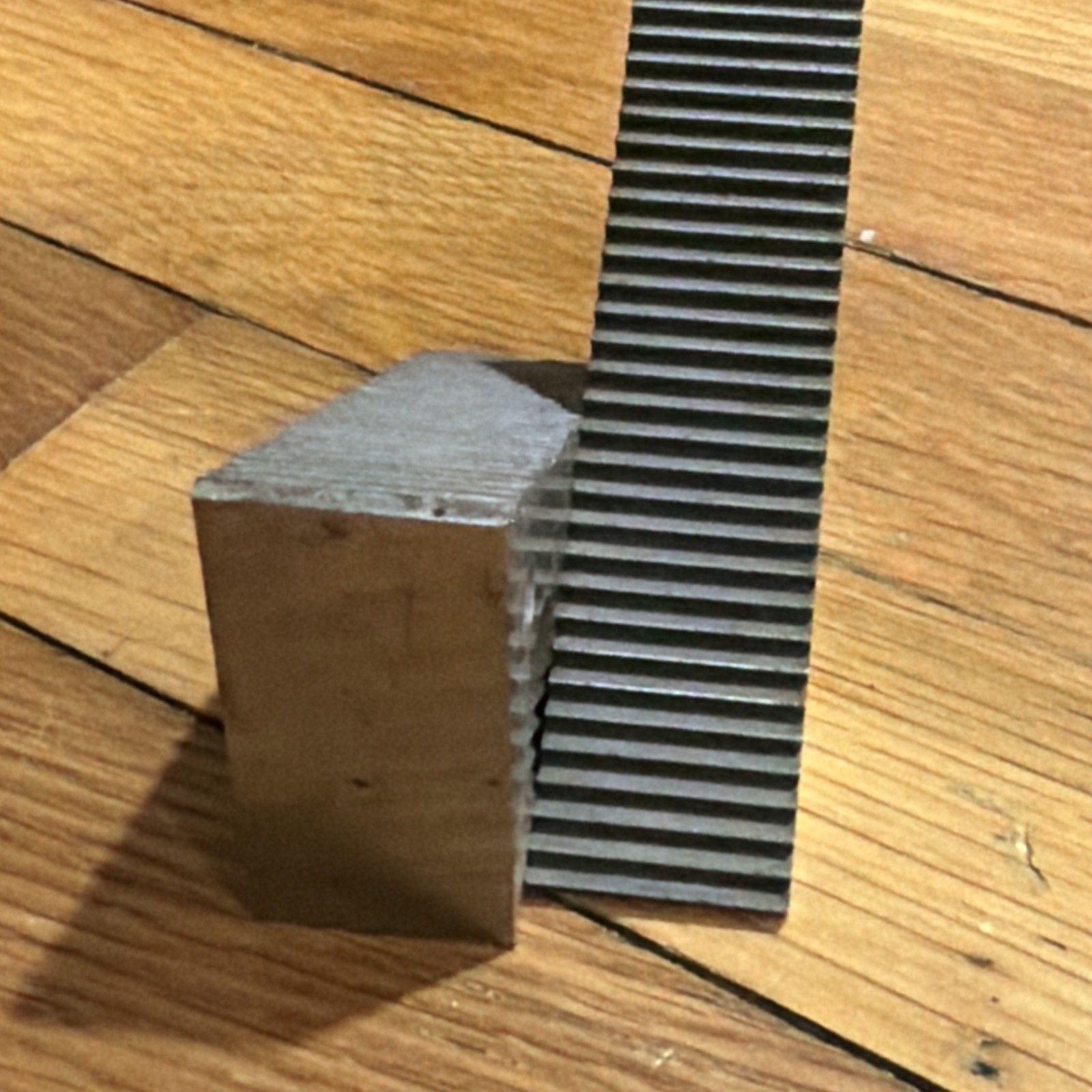 Industrial Step Blocks Set 2 Pc 3.5” Base Used Nice
